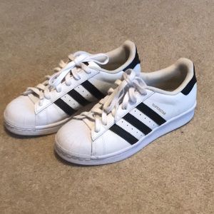 White ADIDAS Superstars